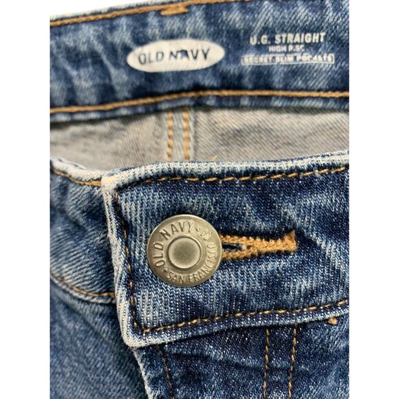 Size 0 Old Navy O.G. Straight High Rise Womens Denim Secret Slim Pockets - Picture 4 of 7